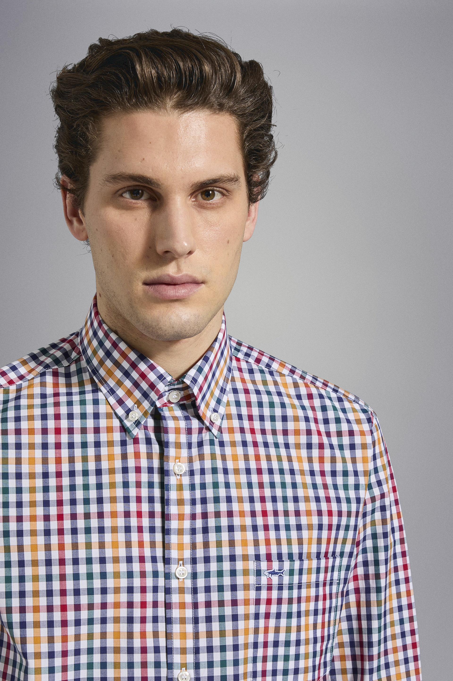 MULTICOLOUR CHECK COTTON SHIRT - 4