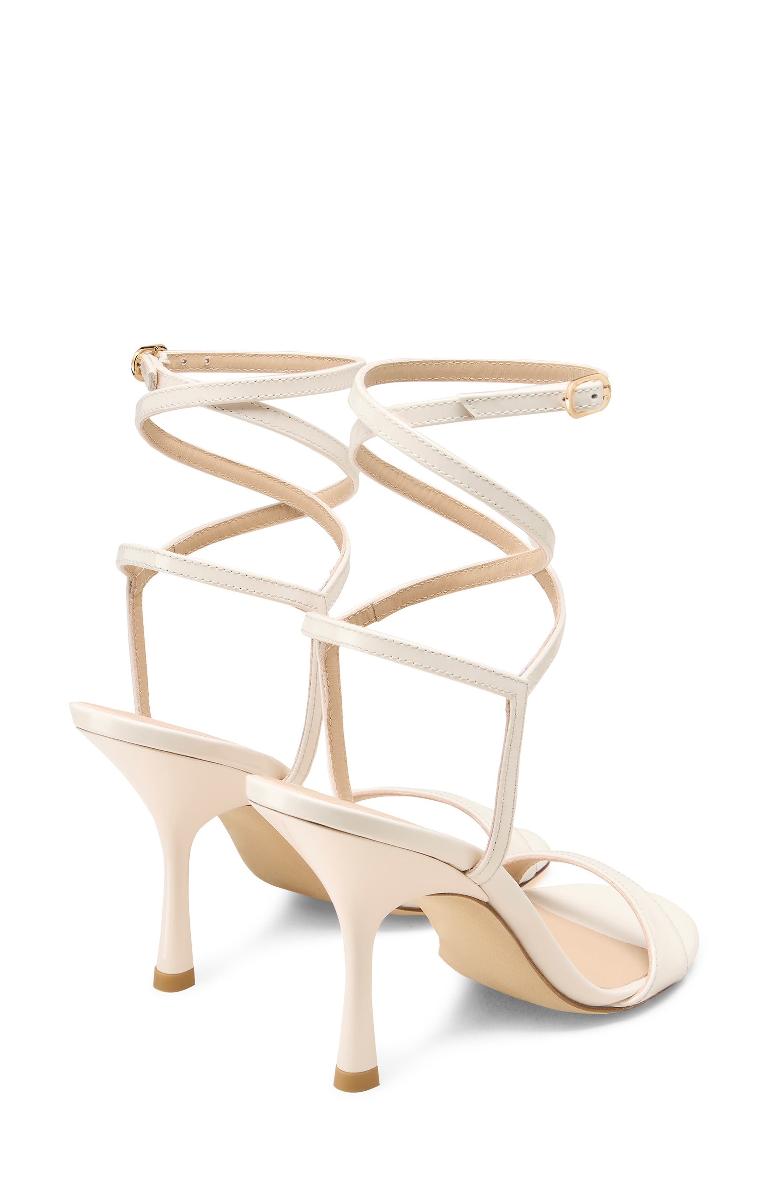 Stuart Weitzman Nudist Wrap Sandal in Cream at Nordstrom - 2