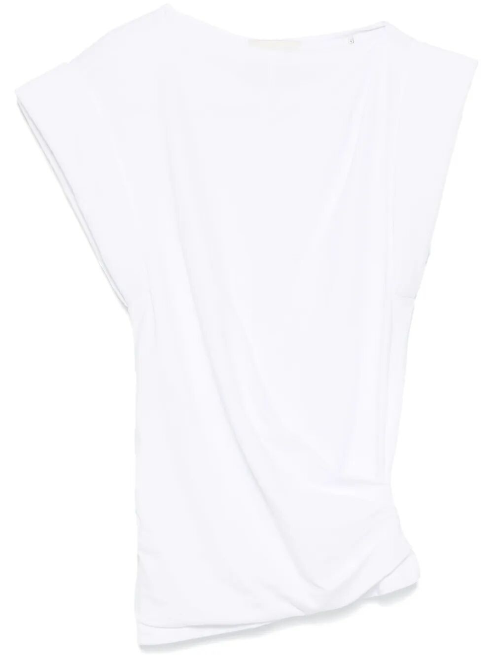 Maisan Draped Cotton T-Shirt - 1