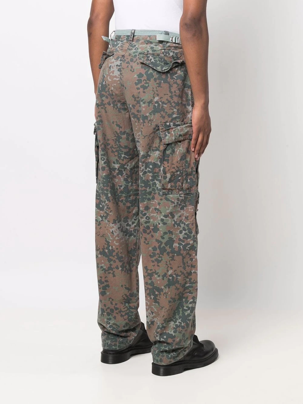 camouflage-print cargo trousers - 4