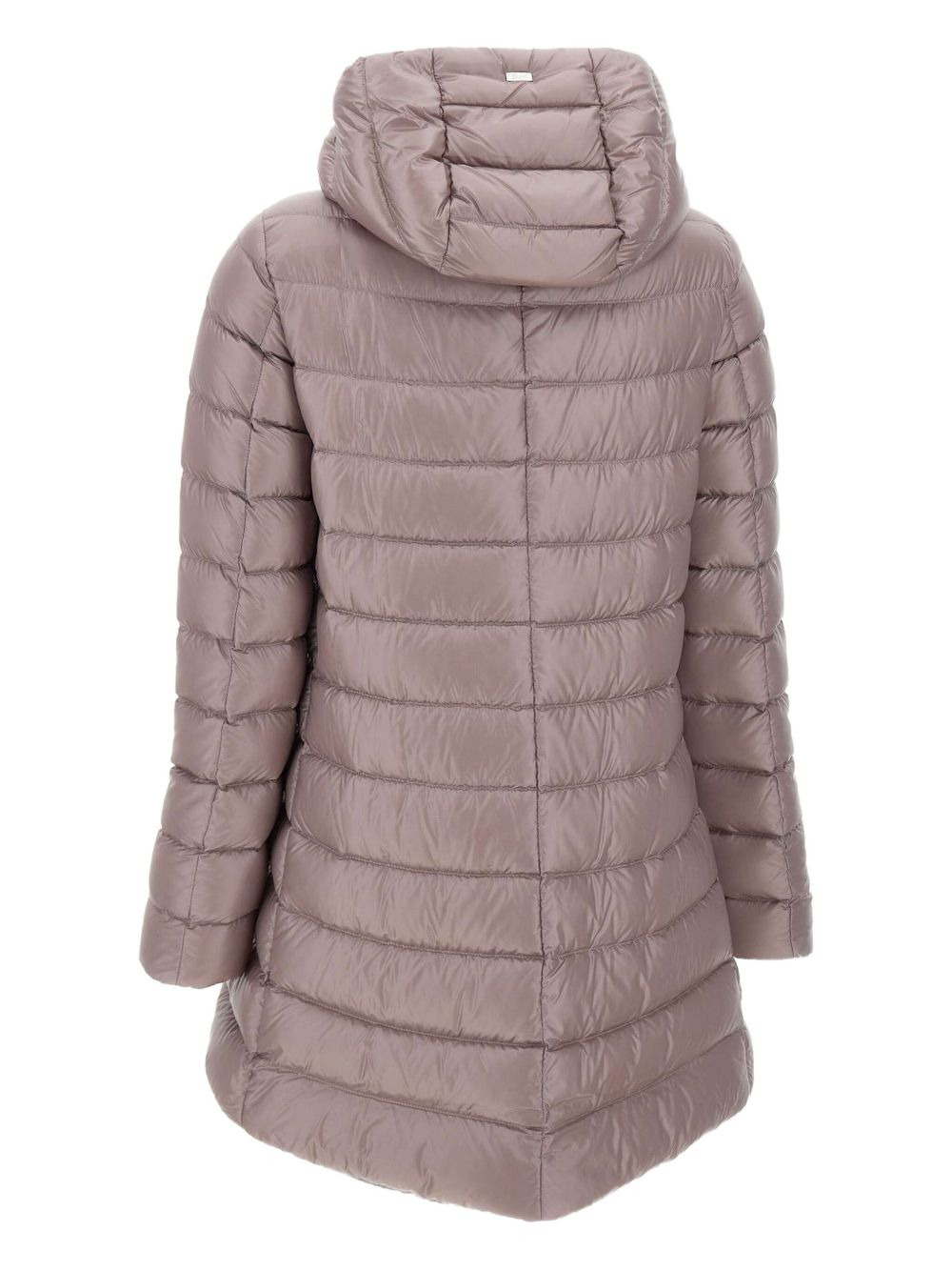 hooded quilted down jacket - 2