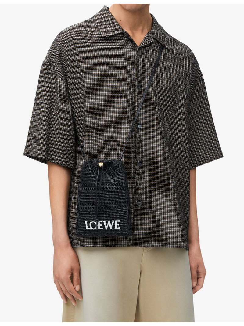 Loewe LOEWE x Paula's Ibiza Drawstring Pocket Raffia Cross-Body Bag outlook