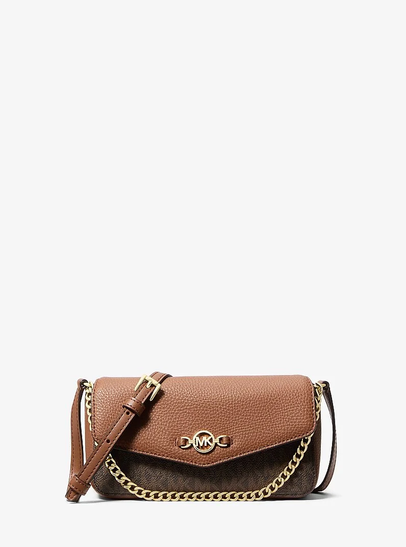 Kacey Extra-Small Signature Logo and Smooth Crossbody Bag - 1