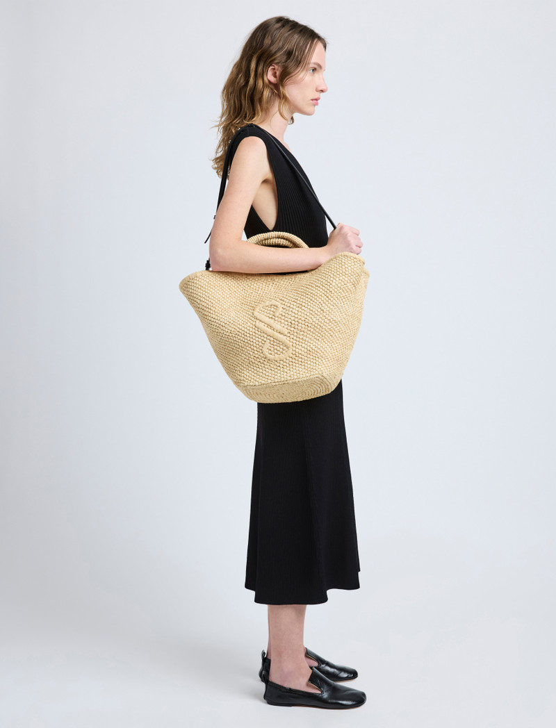 Proenza Schouler Large Chelsea Tote in Natural Raffia outlook