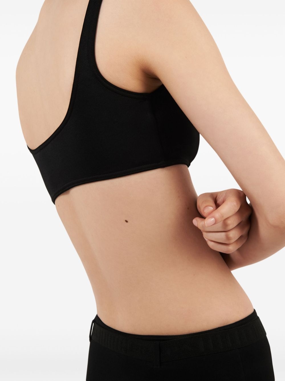interlock-weave scoop-neck bikini top - 5