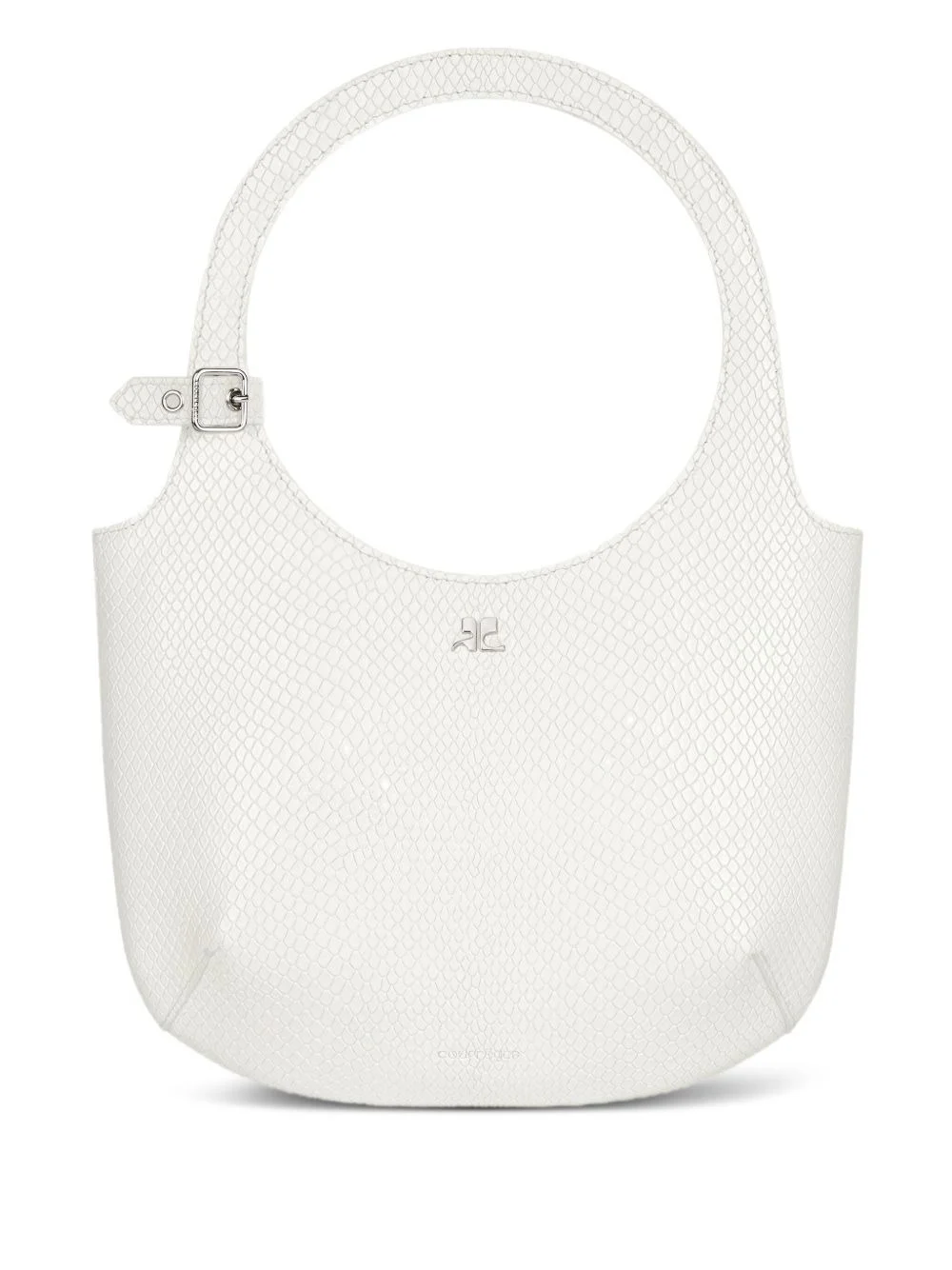 snakeskin-embossed handbag - 1