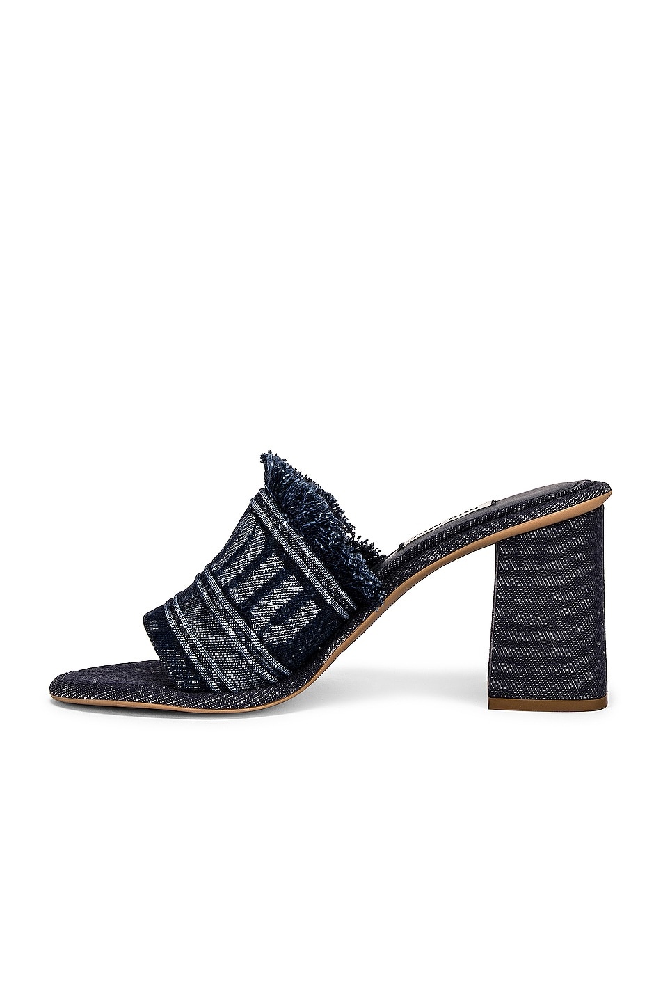 Denim Logo Mules - 5