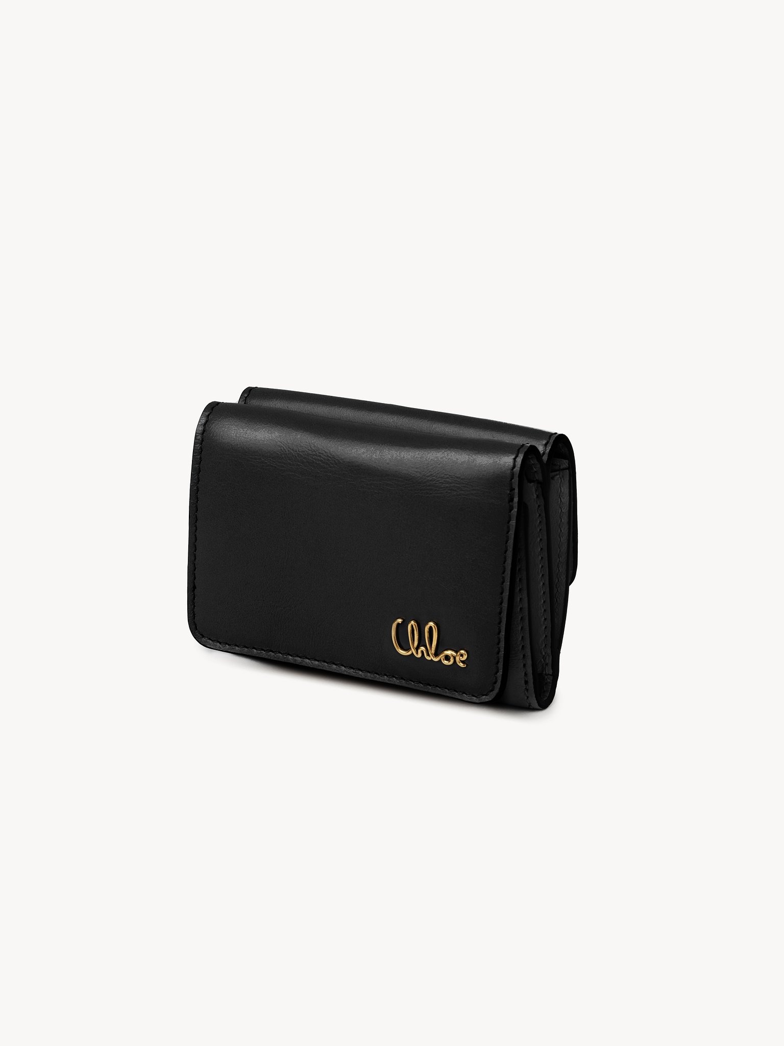 MINI CHLOÉ ICONIC TRI-FOLD IN SHINY LEATHER - 2