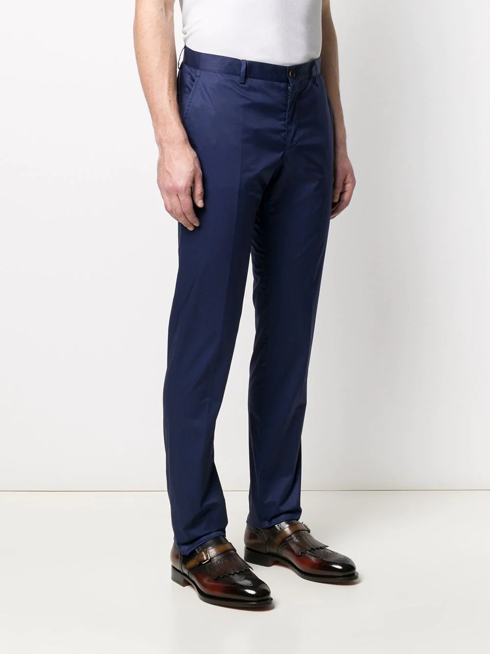 slim-fit tailored trousers - 3