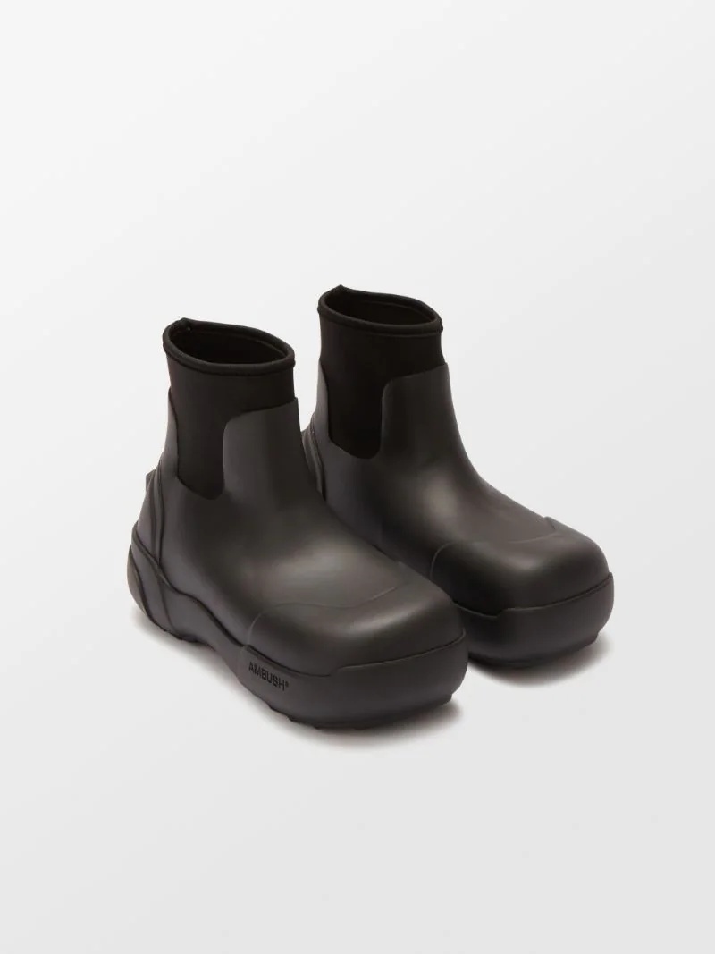 embossed logo chunky boots - 2