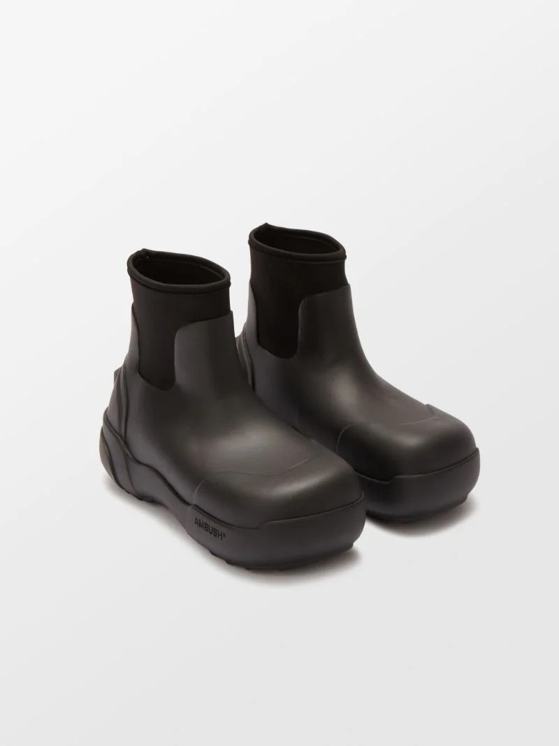Ambush embossed logo chunky boots outlook