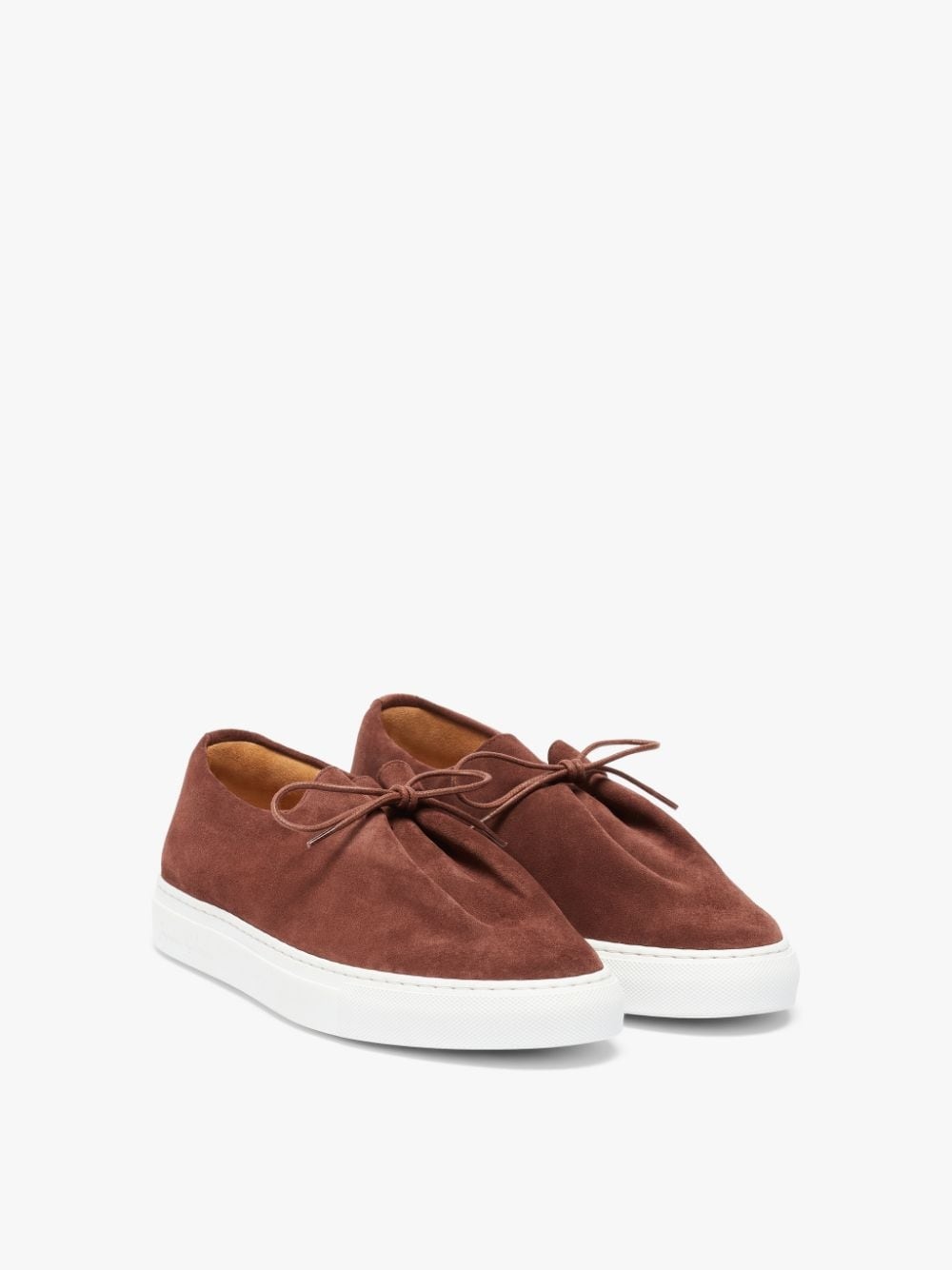 JACQUES SOLOVIÈRE TERRACOTTA SUEDE SNEAKERS - 2
