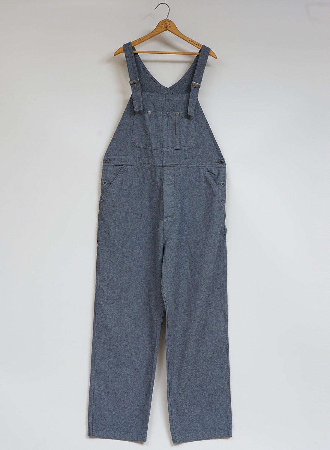 New Dungaree Broken Twill in Washed Blue - 1