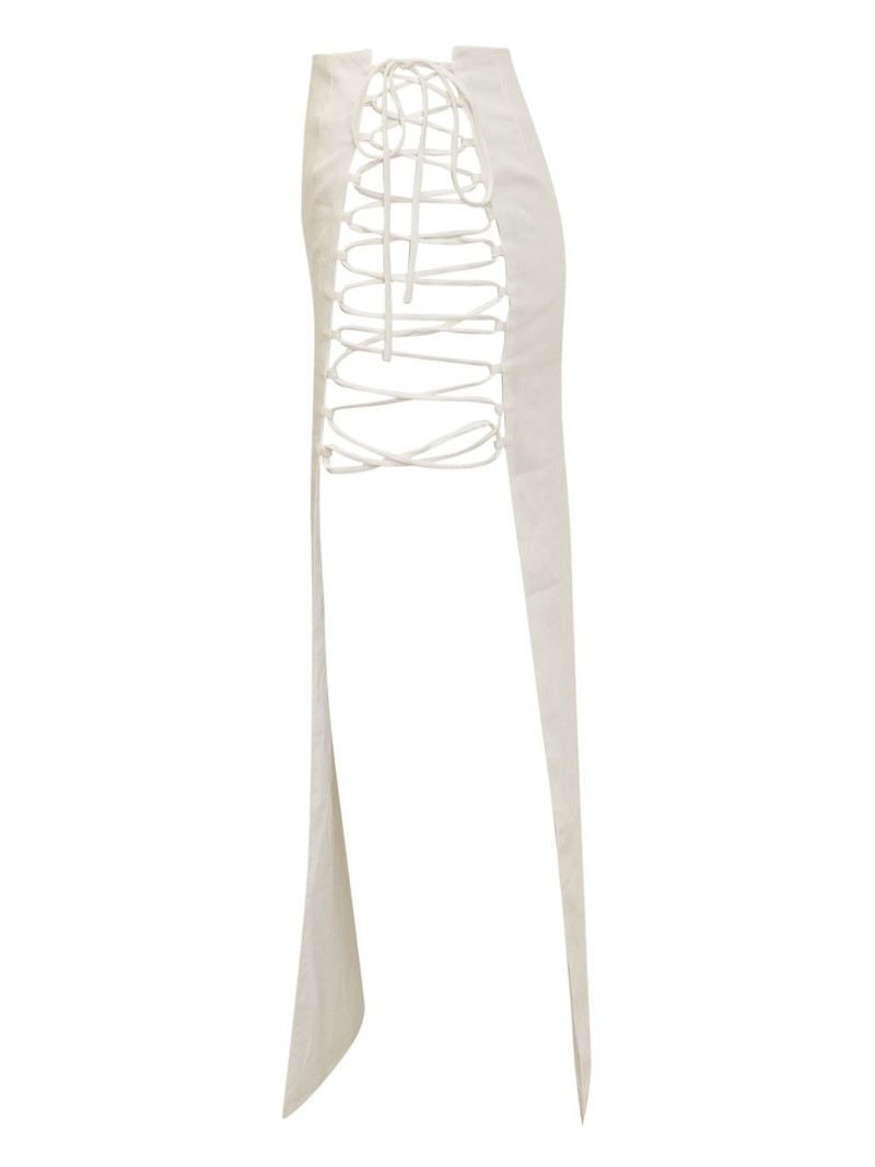 side lace-up midi skirt 3