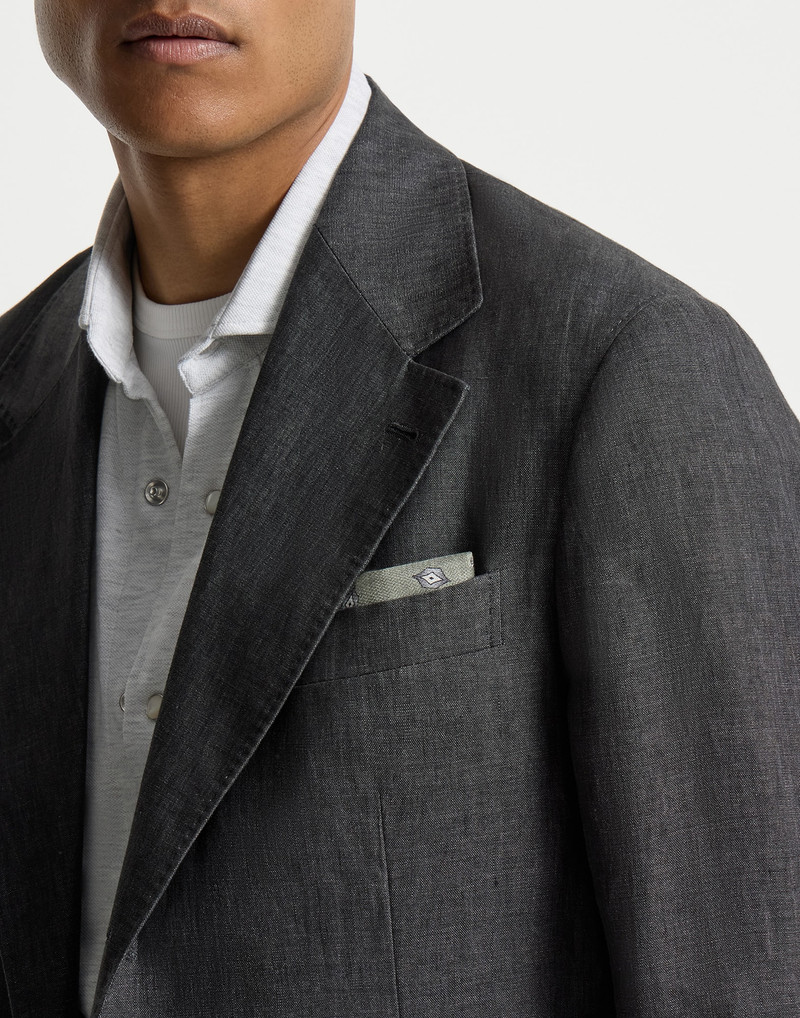 Silk pocket square with diamond design 3