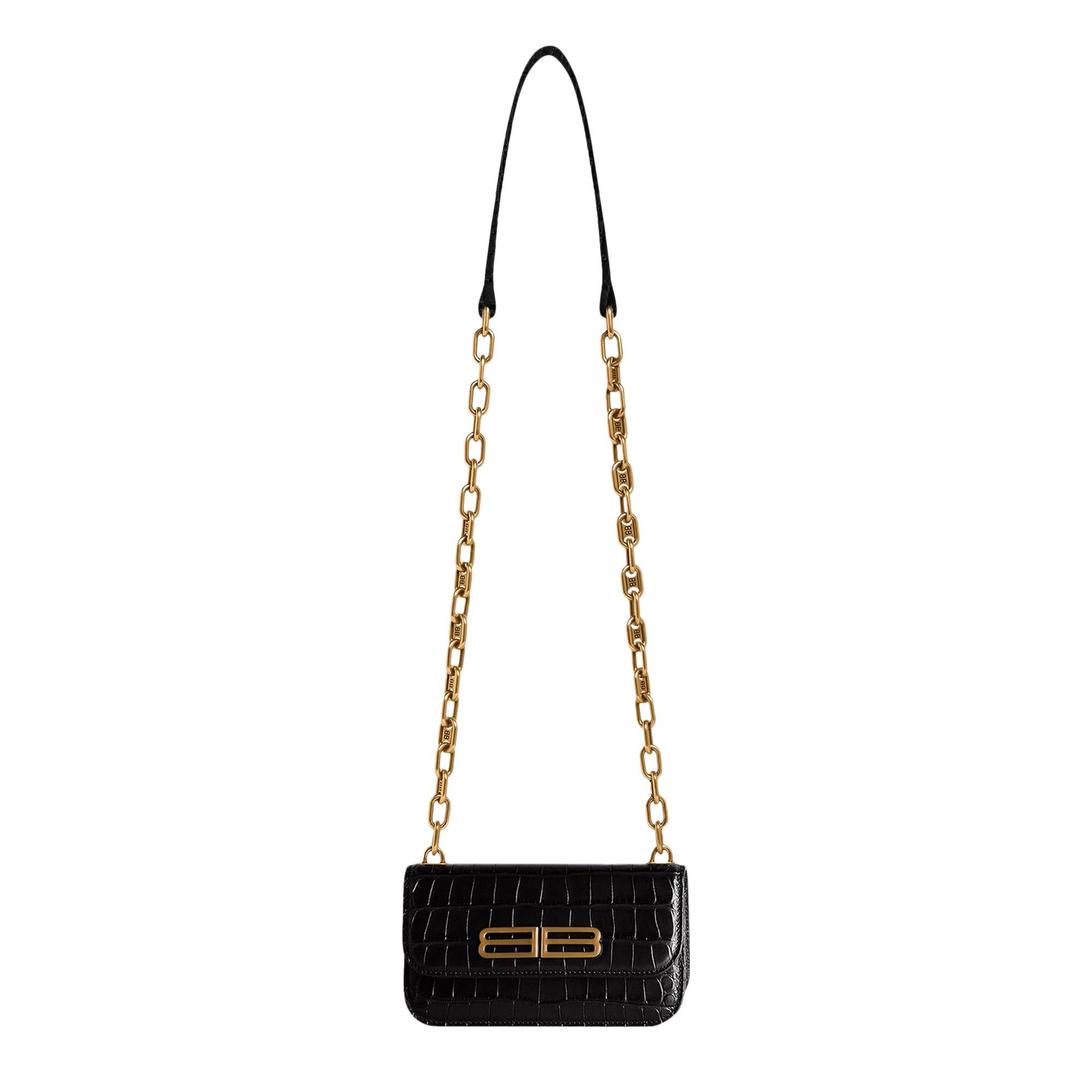 Balenciaga Gossip XS Bag With Chain 'Black' - 1