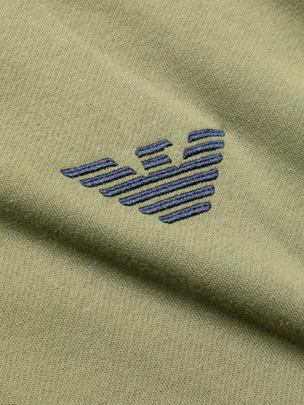 logo-embroidered jersey hoodie - 3