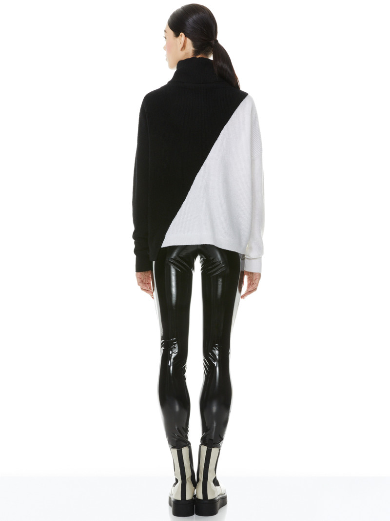 Alice + Olivia MADDOX VEGAN LATEX LEGGING outlook