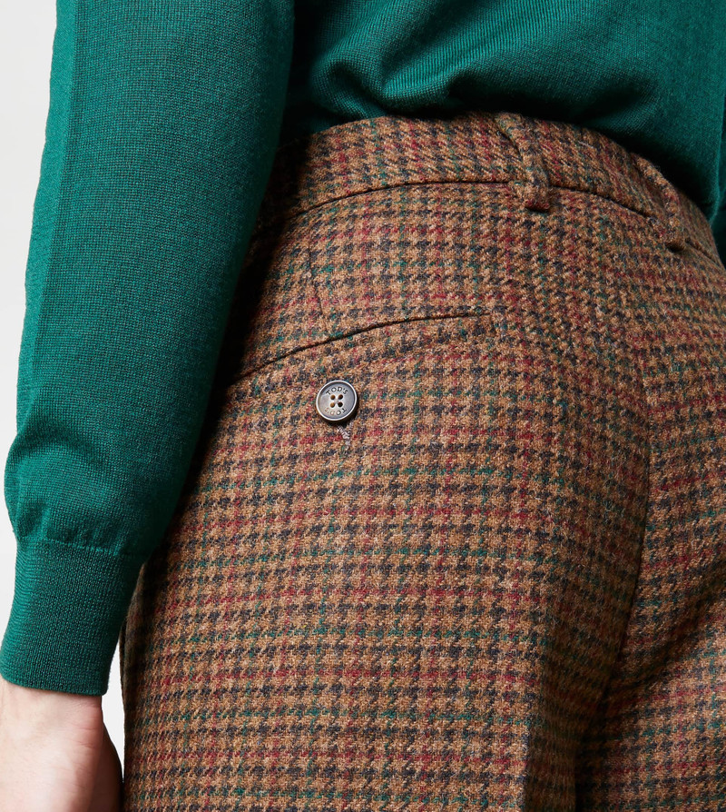 CLASSIC SHETLAND TROUSERS - BROWN, RED 5