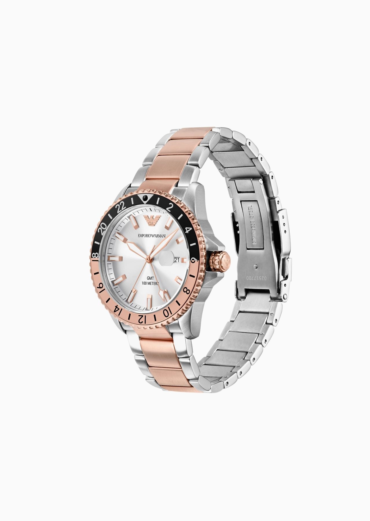 GMT Dual Time Two-Tone Stainless Steel Watch - 2