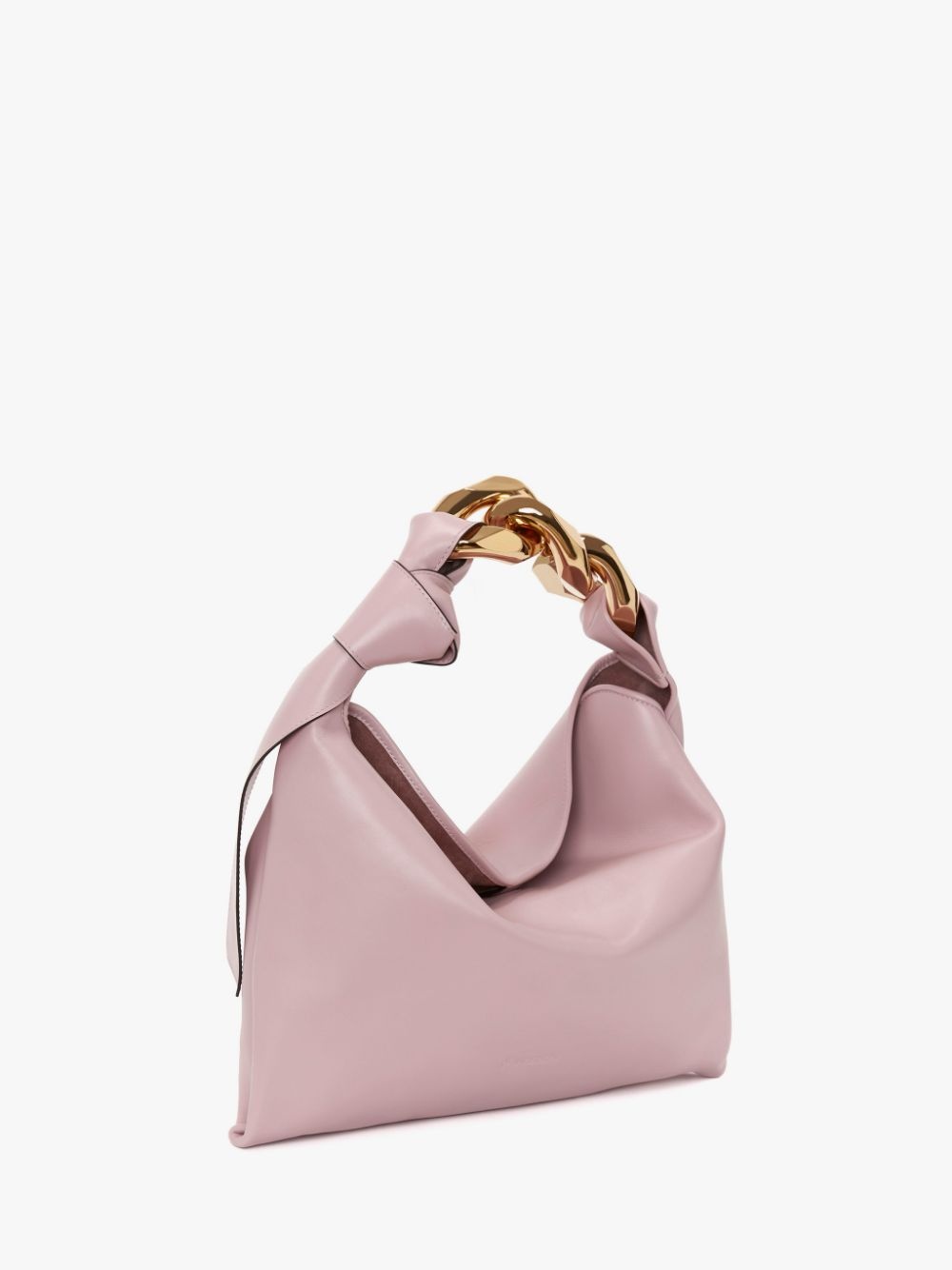 SMALL CHAIN HOBO - LEATHER SHOULDER BAG - 2