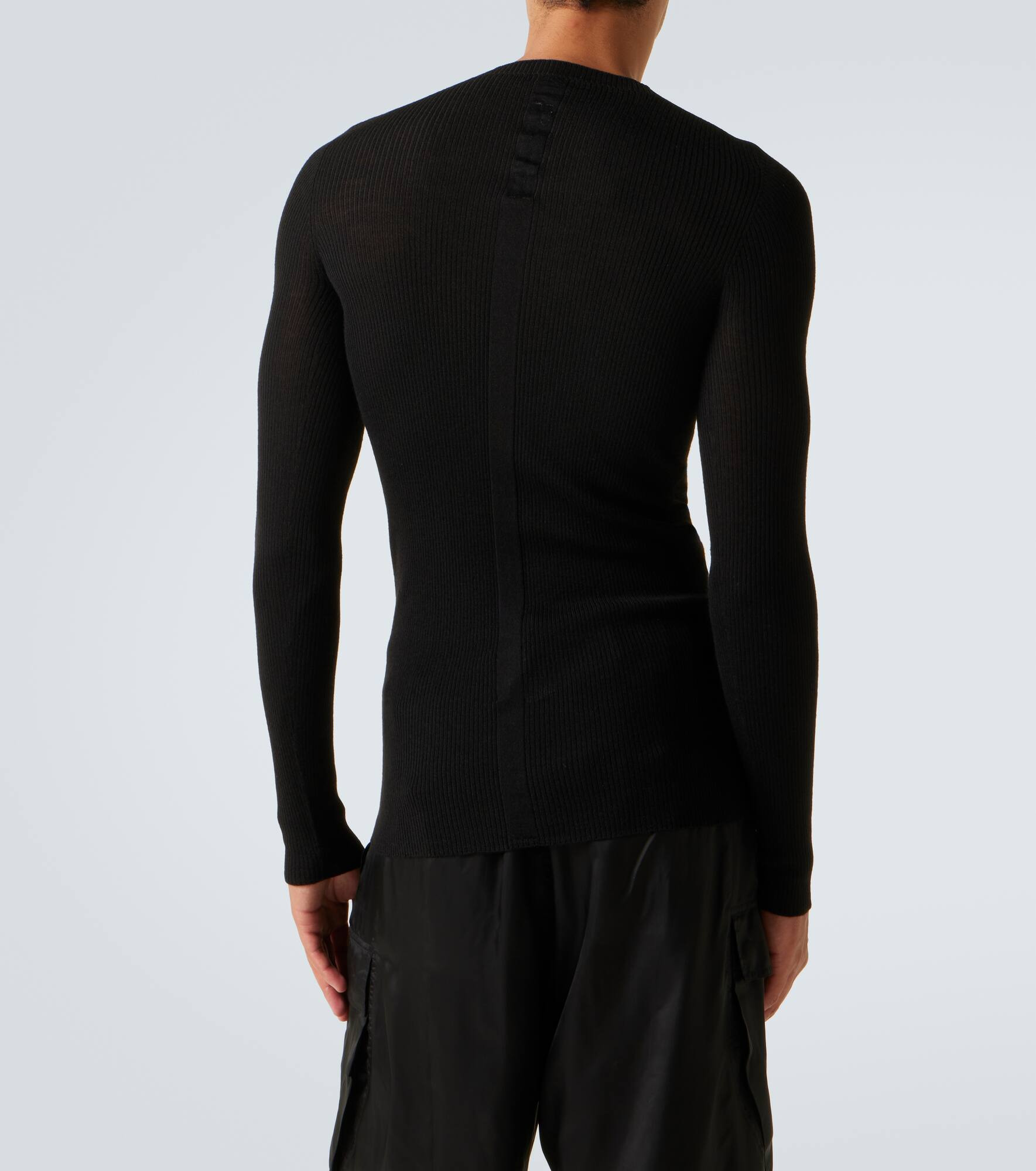 Ribbed-knit virgin wool sweater - 4