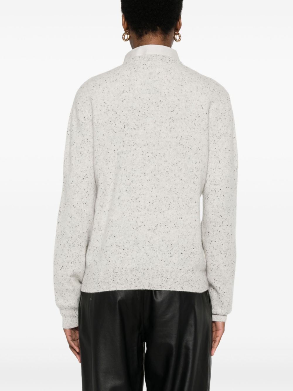 speckle-knit sweater - 4