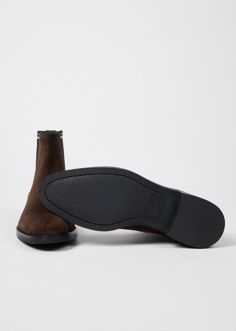 Dark Brown Suede 'Lansing' Boots 3