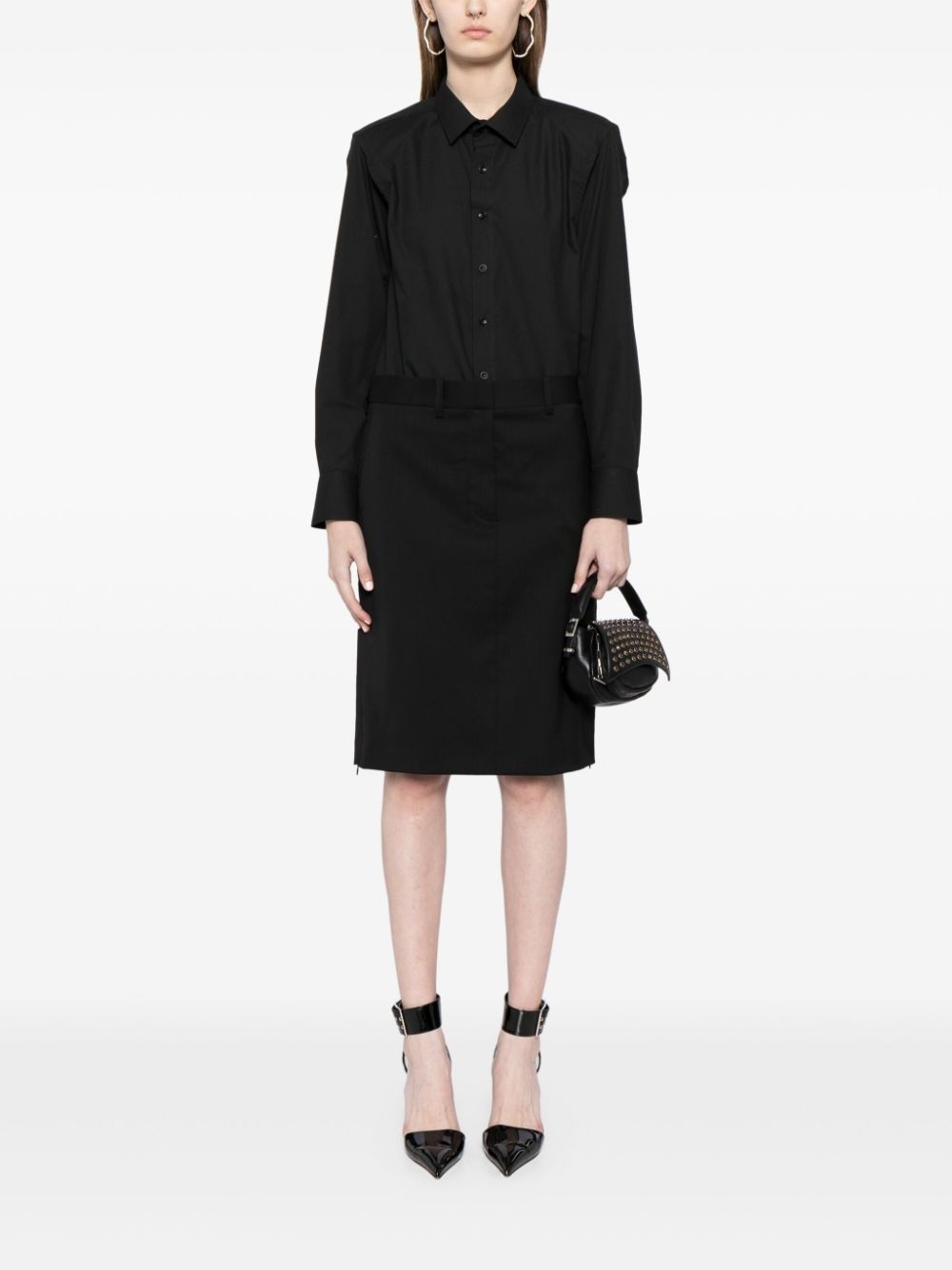 Straight Wool Skirt - 2