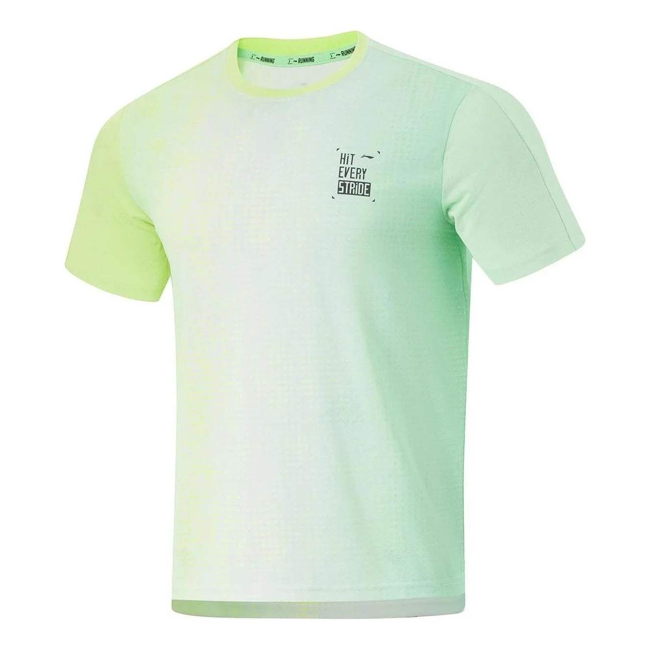 Li-Ning Graphic Quick-Drying Running T-shirt 'Neon Green' ATSU191-3 - 1