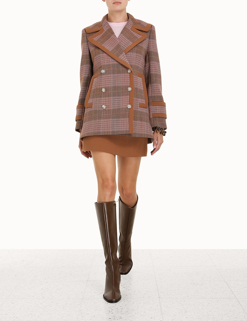 Zimmermann KALEIDOSCOPE CHECK PEACOAT outlook