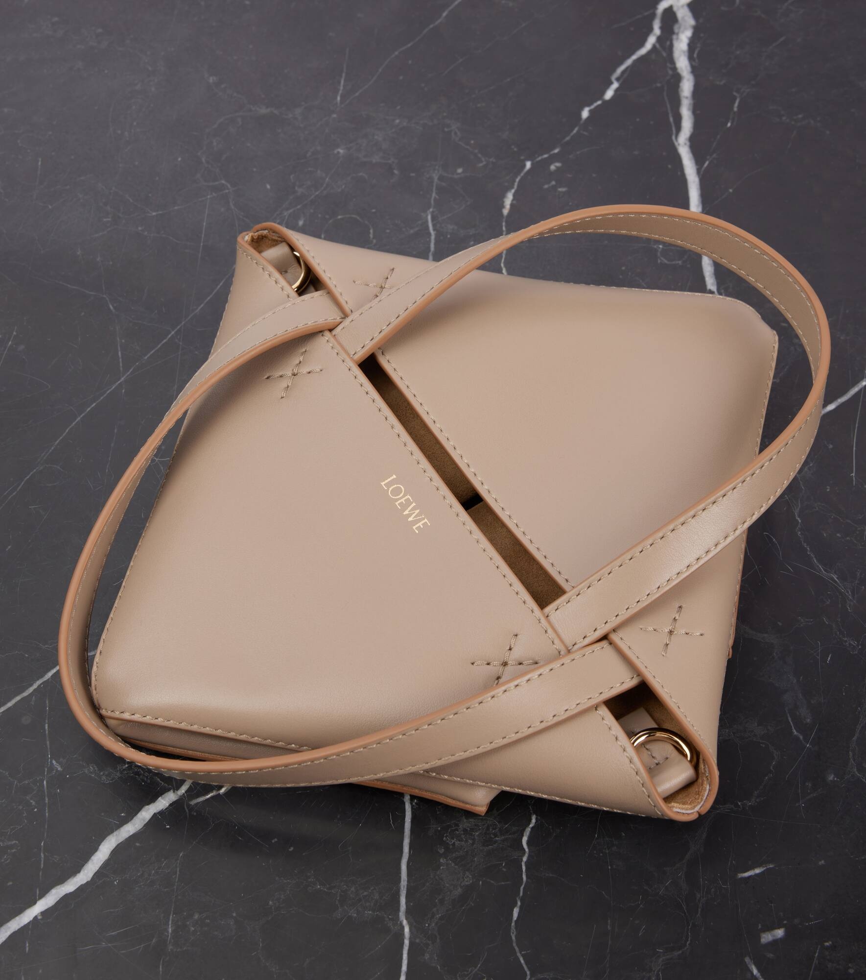 Puzzle Fold Mini leather tote bag - 6