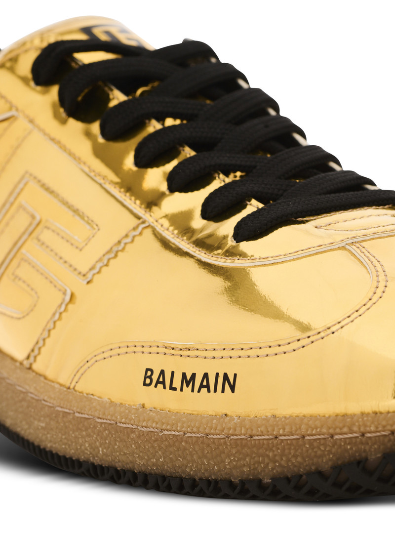 Balmain Swan trainers in mirror-effect leather 6