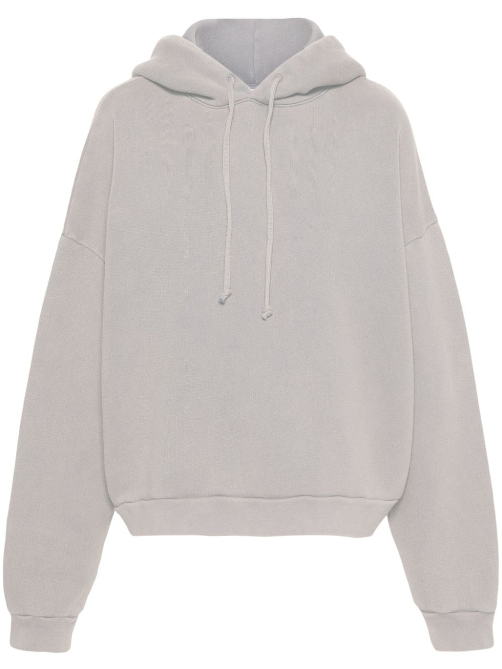 logo-appliquÃ© organic-cotton hoodie - 1