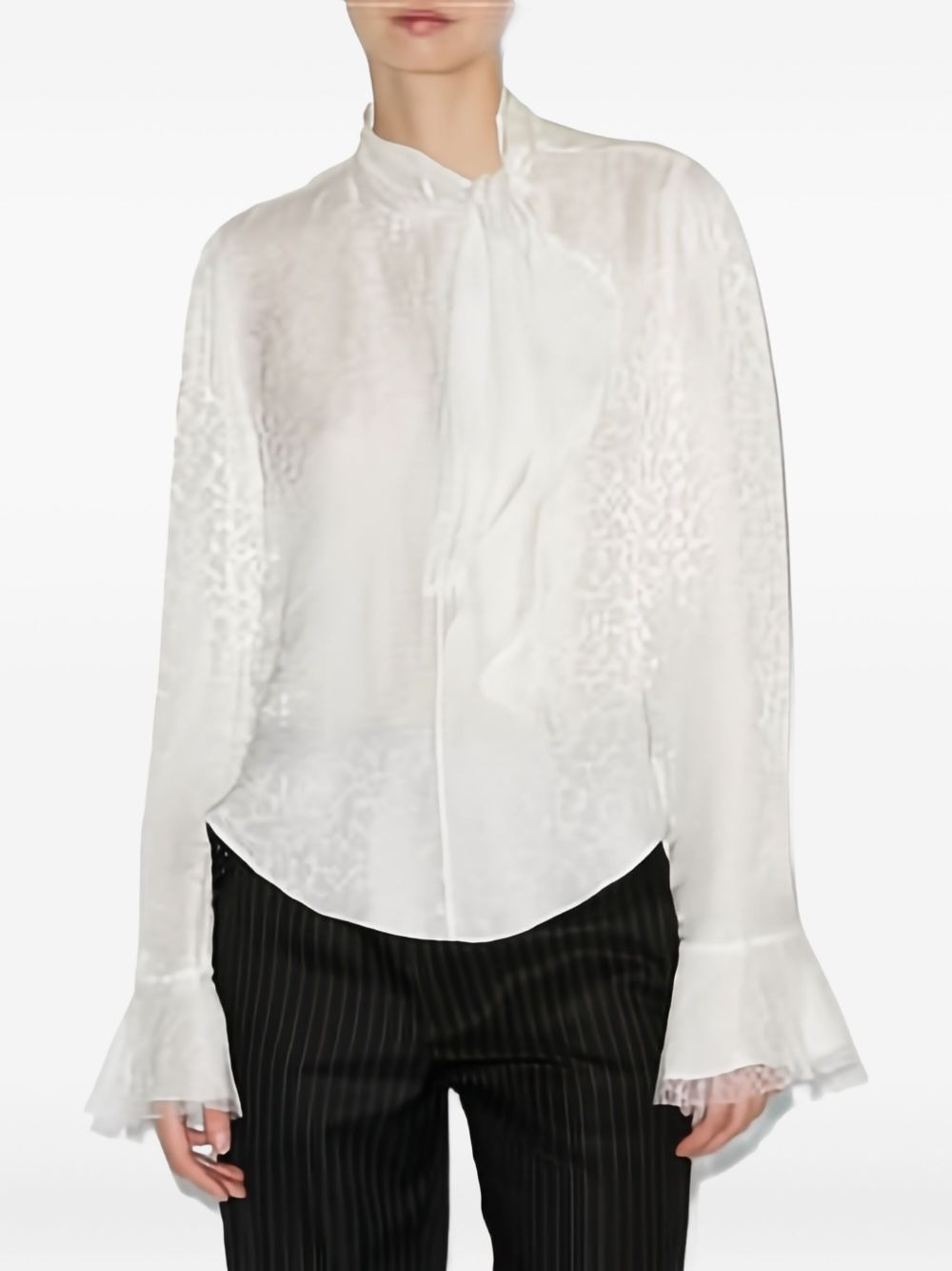Raphaella ruffled-cuff blouse - 3