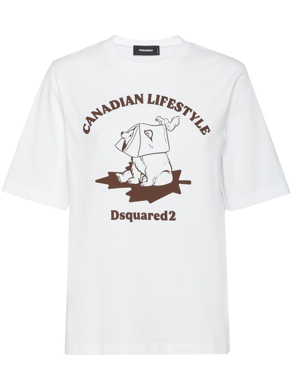 logo-print t-shirt - 1
