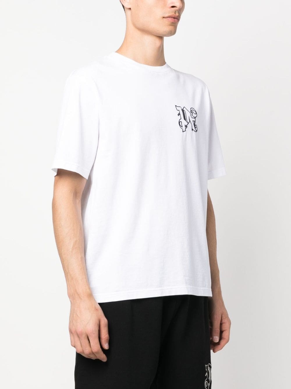 monogram cotton T-shirt - 3