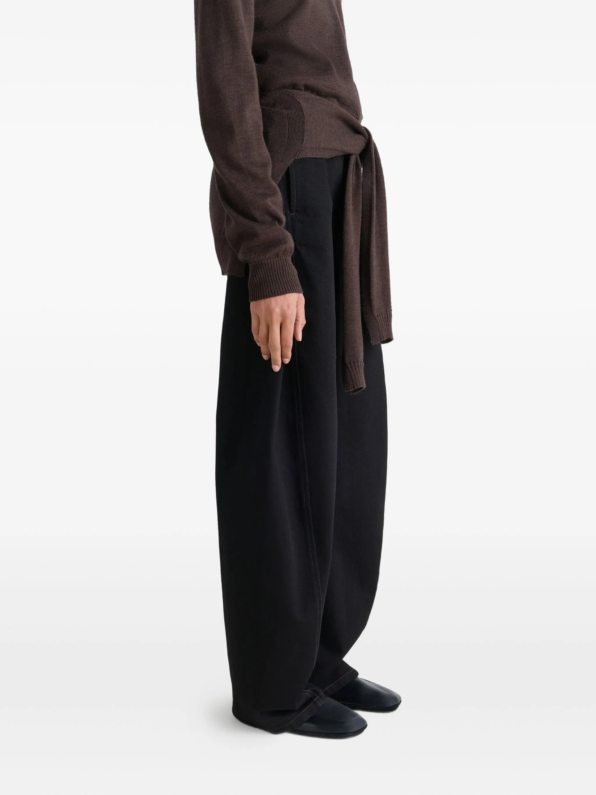 slip-on square-toe loafers - 5