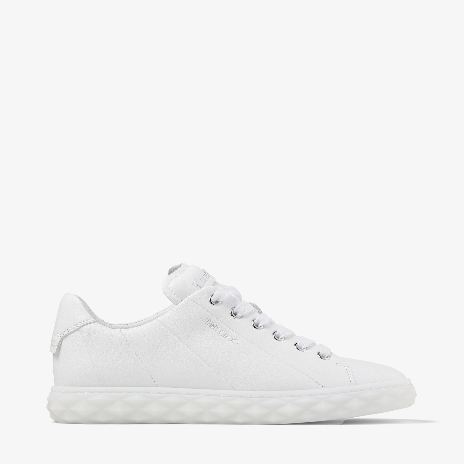 Diamond Light/F
White Nappa Leather Low-Top Trainers - 1