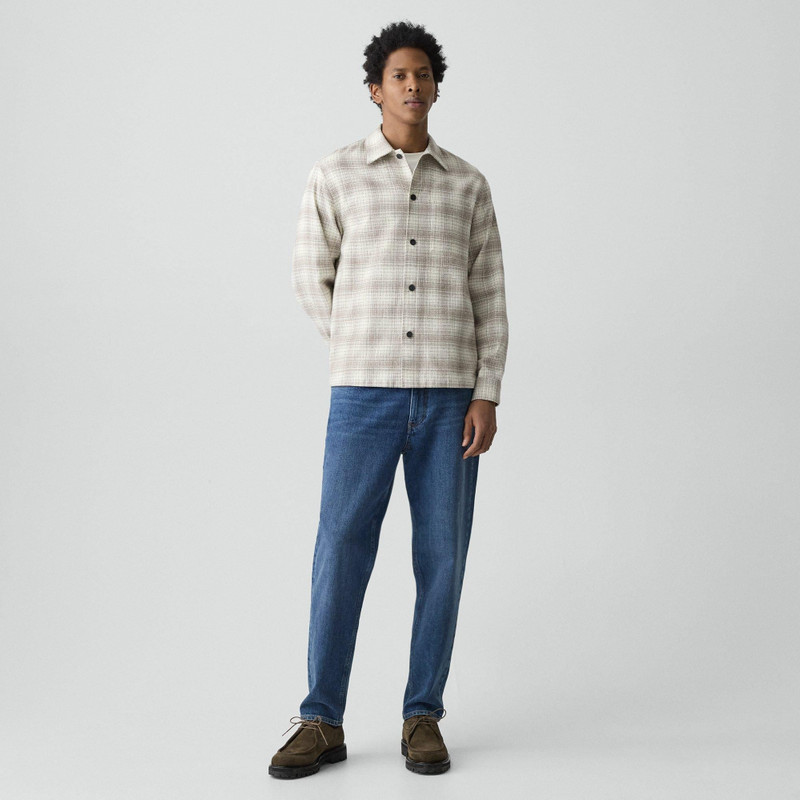 Theory Button-Up Shirt in Textured Check outlook