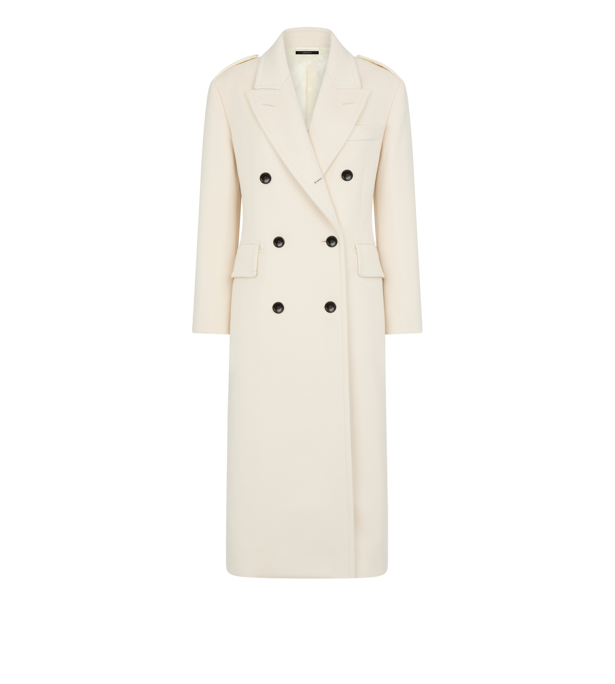 WOOL AND CASHMERE BLEND OFFICER COAT - 1