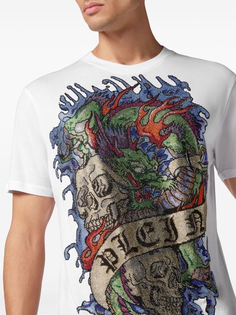 tattoo-print cotton T-shirt 5