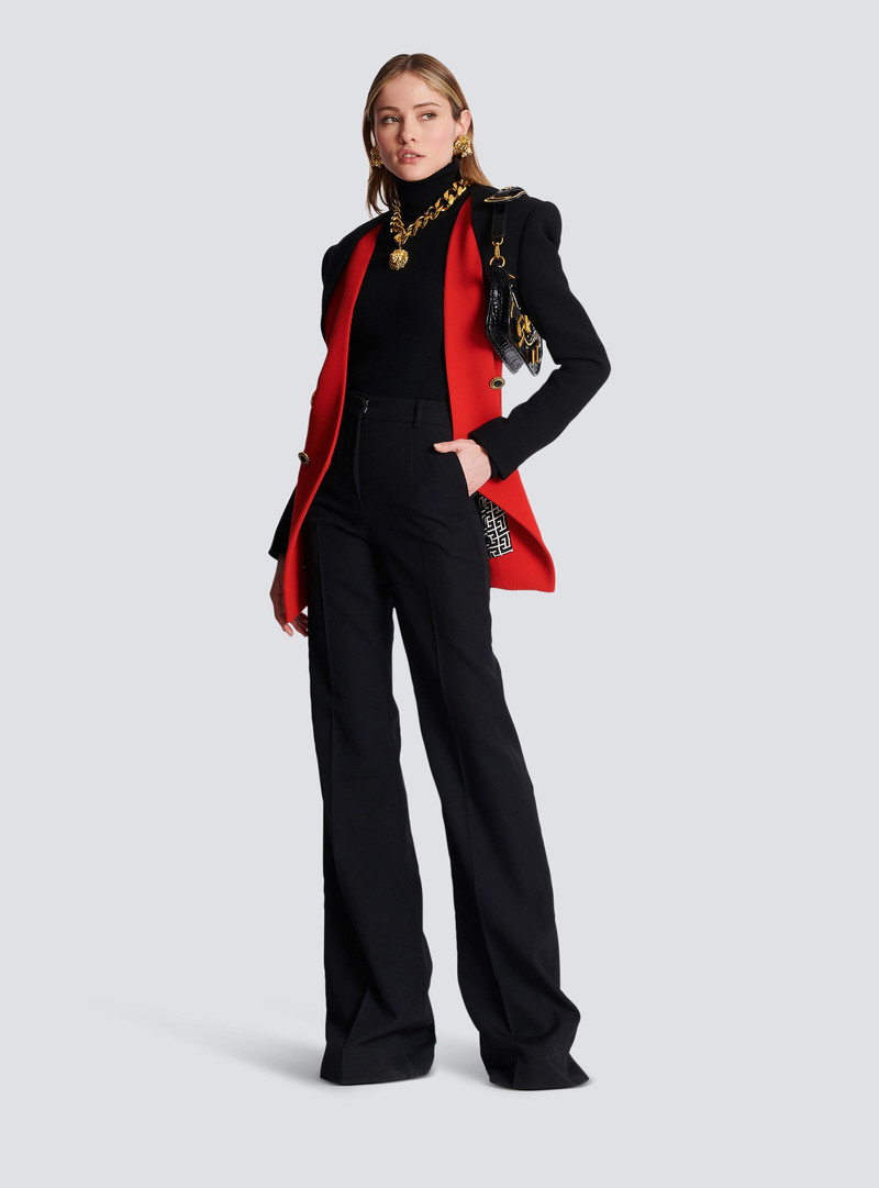 Balmain Flared trousers with creases outlook