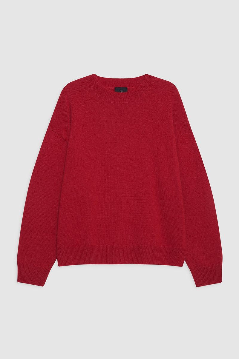 Lee Crew Sweater - Scarlet Red - 1