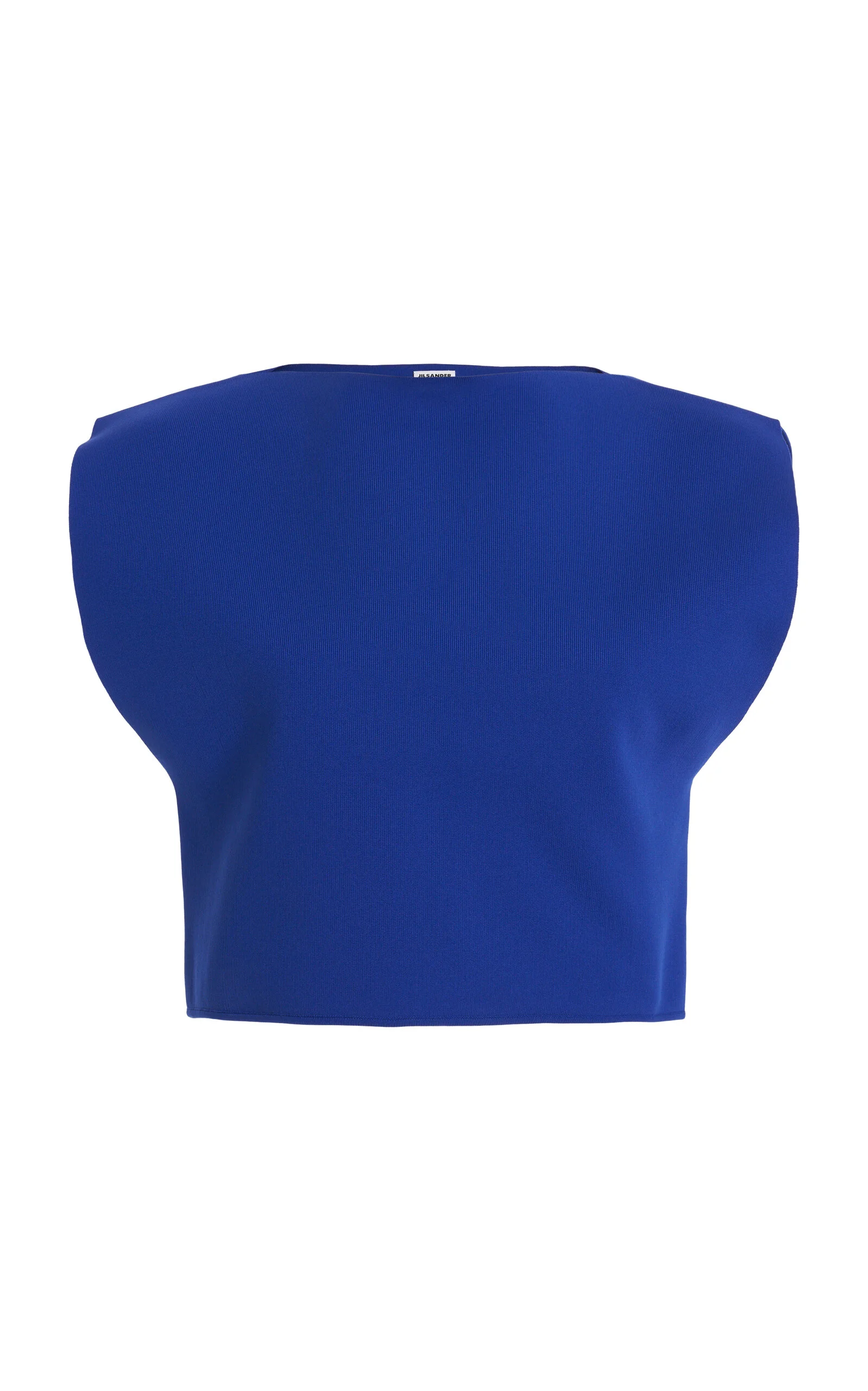 Knit Cropped Top blue - 1