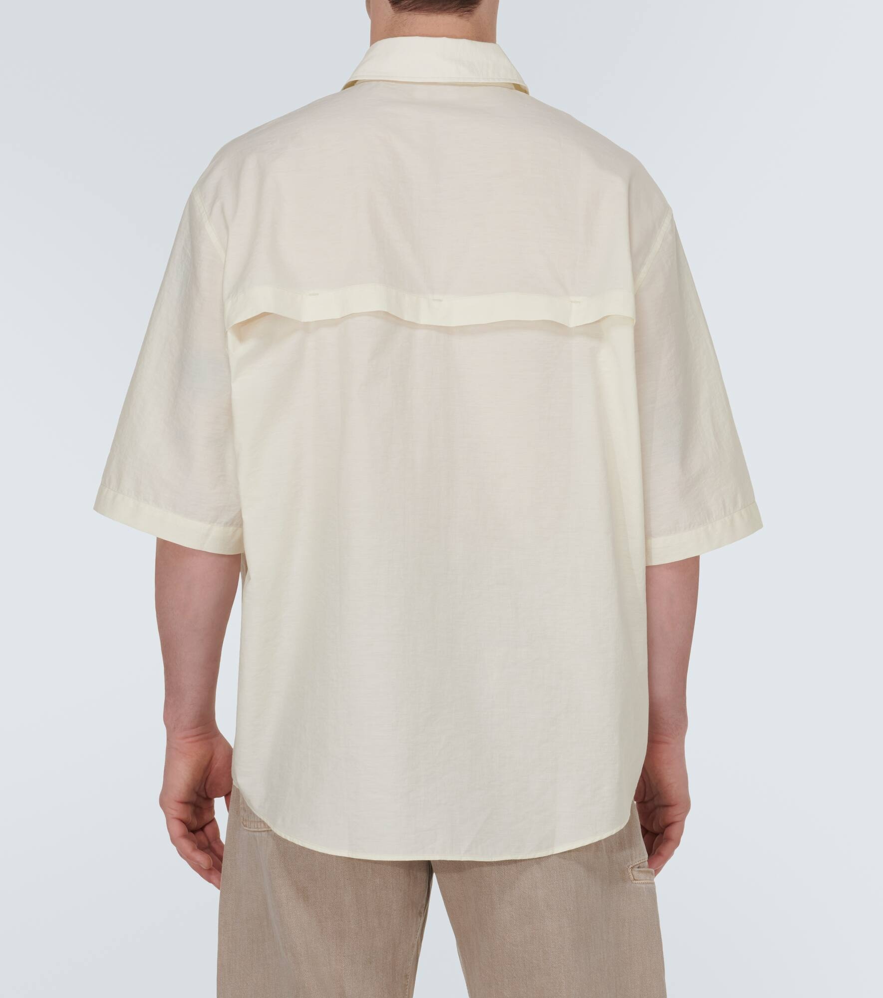 Double Pocket cotton-blend voile shirt - 4
