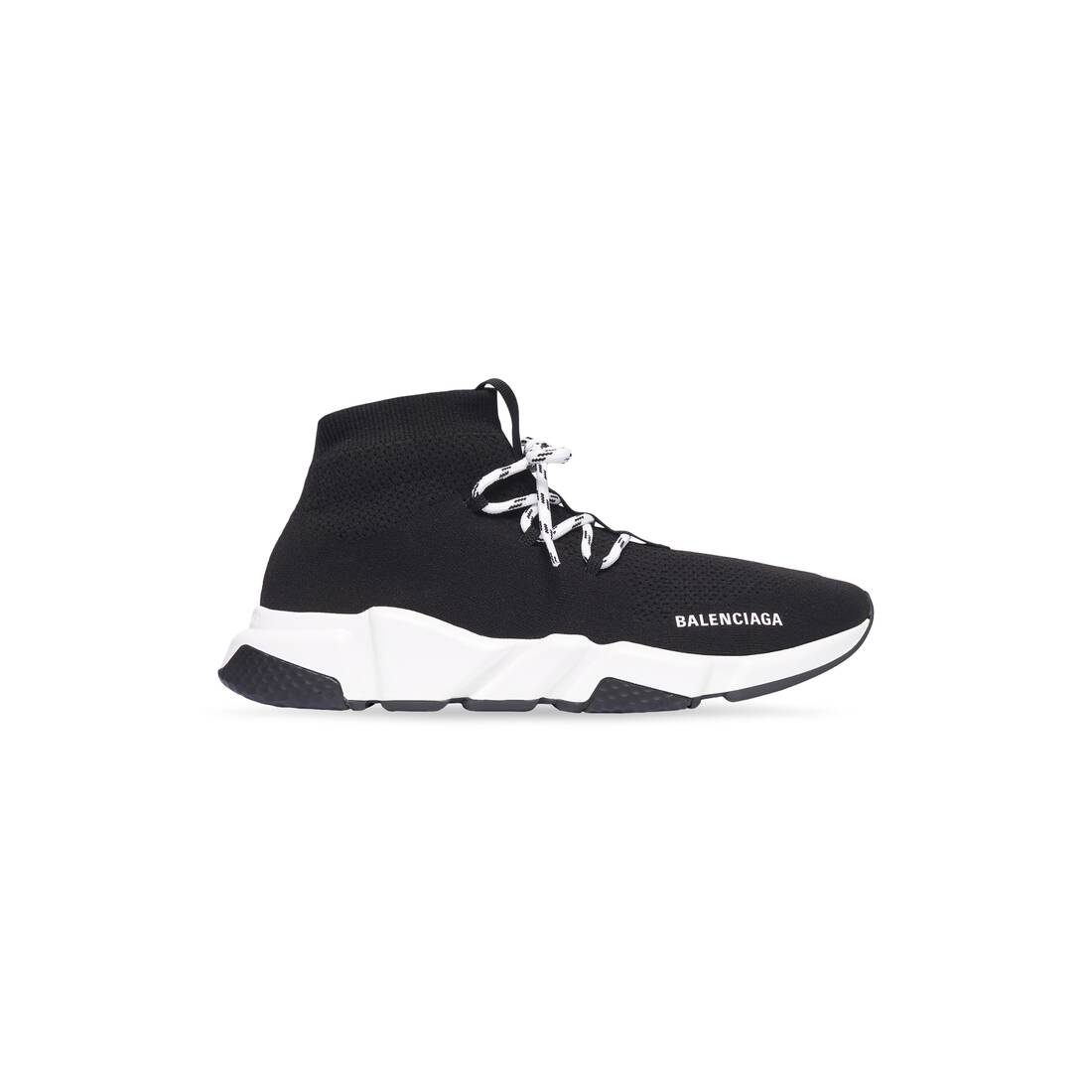 Men's Speed Lace-up Sneaker in Black/white - 1