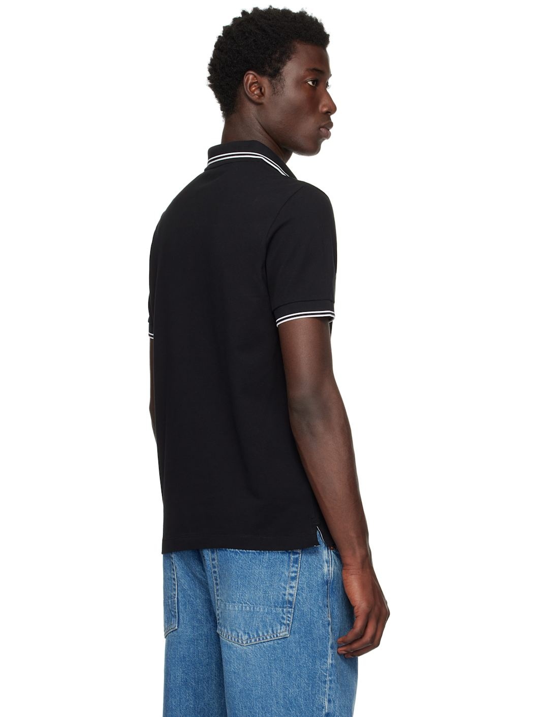 Black 22002SC Organic Piqué Polo - 3