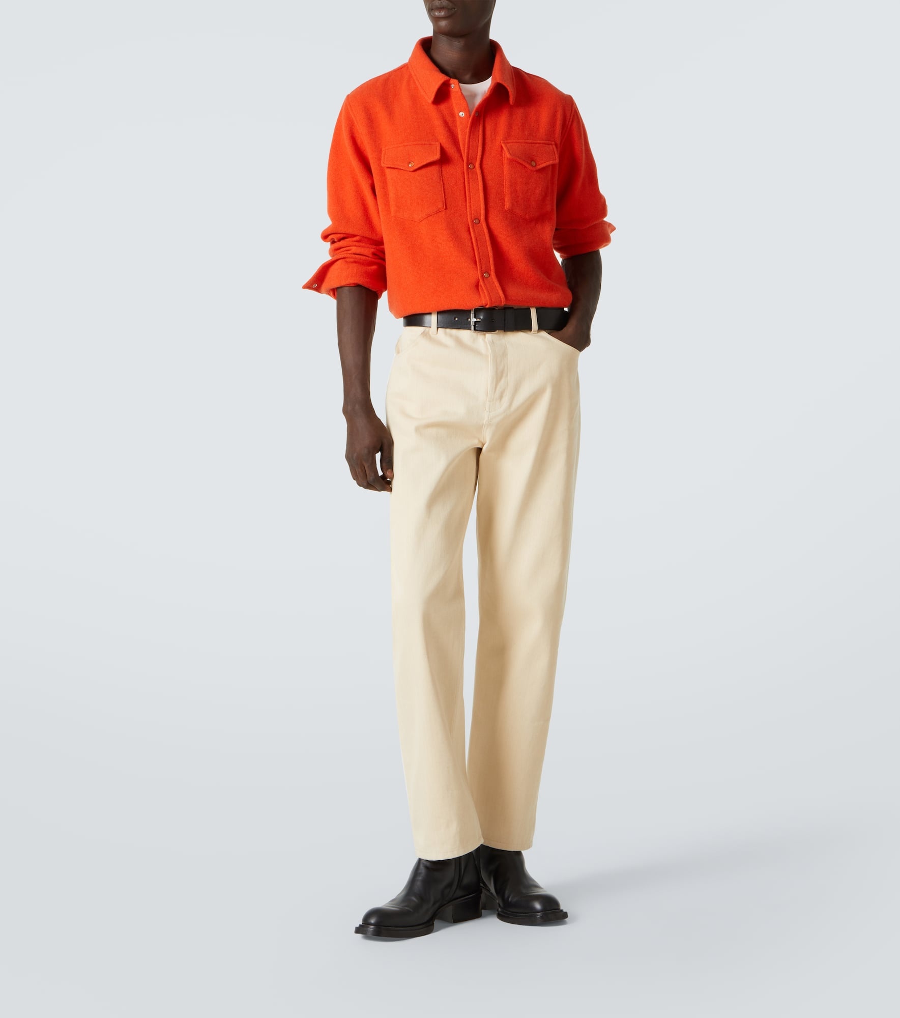 Fire cashmere shirt - 2