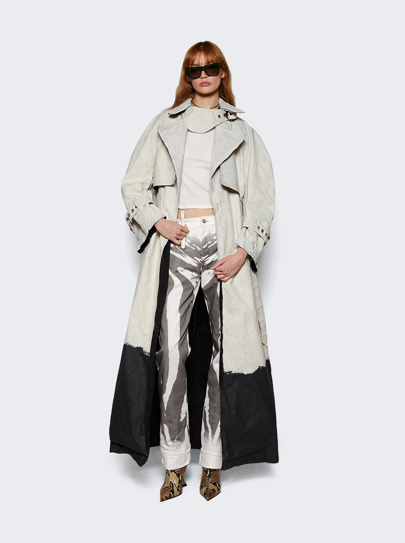 THE ATTICO Long Pants Dark Grey And White outlook